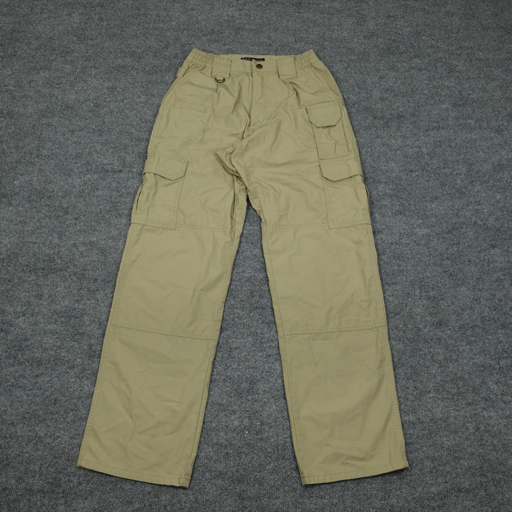 5.11 Tactical Pants Mens 28x32 Khaki Tan Ripstop Cargo Taclite Pro Style 74273‎